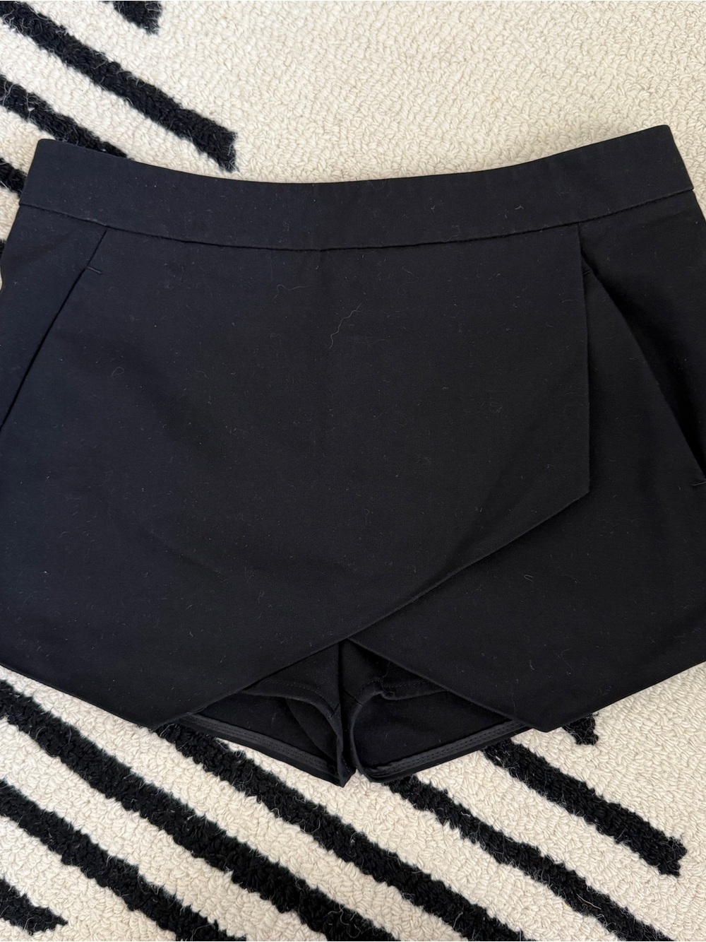 Express Black Origami Skort